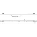 Têtière en U Multisafe 855R U-St.24mm L.648mm Surface galvanisée/Fuhr argent STA FUHR