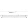 Têtière en U Multisafe 855R U-St.24mm L.648mm Surface galvanisée/Fuhr argent STA FUHR