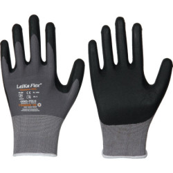 Gants LeiKaFlex 1466 taille 10 gris EN420+EN388 PSA II LEIPOLD (Par 12)