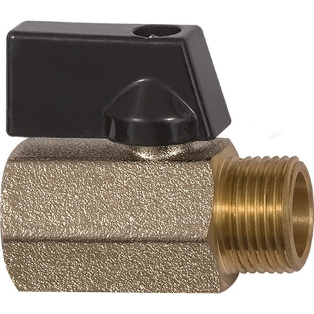 Mini robinet à tournant sphérique VALVE LINE 6mm 1/4 IT/AG DN 8mm RIEGLER (Par 10)