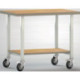 Etabli L1000xP700xH840mm hêtre multiplex gris clair 1 étagère KLW-LUTZ BETR.