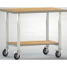 Etabli L1000xP700xH840mm hêtre multiplex gris clair 1 étagère KLW-LUTZ BETR.