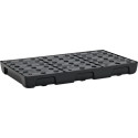 Bac à étagères 33l L976xL595xH95mm PE avec grille PE et détecteur de fuite CEMO