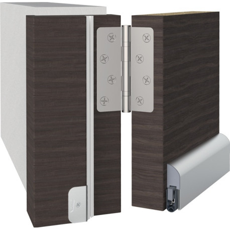 Joint de porte Ex L-15 FS C-0 1-s.L.1055mm B.17,2mm alu.argent anod.H/M/Ku.-porte L/R
