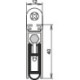 Joint de porte Kaltfeind Allround® 1-1075 1-s.L.708mm aluminium argent f.HLT L/R ATHMER