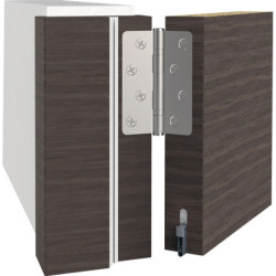 Joint de porte Schall-Ex L-8/30 WS 1-s.L.833mm B.8mm aluminium argent argent HLT L/R