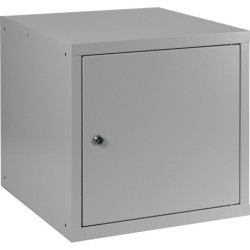 Armoire vestiaire gris clair/gris clair H450xL450xP450mm 1 département.