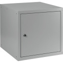 Armoire vestiaire gris clair/gris clair H450xL450xP450mm 1 département.