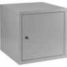 Armoire vestiaire gris clair/gris clair H450xL450xP450mm 1 département.