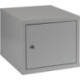 Armoire vestiaire gris clair/gris clair H350xL400xP450mm 1 département.