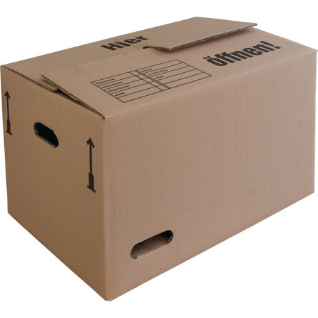 Carton de déménagement carton ondulé L440xL340xH474mm double paroi marron (Par 10)