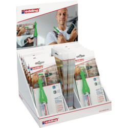 Présentoir marqueur spray pour perçage buse vert fluo 14 cartes blister EDDING