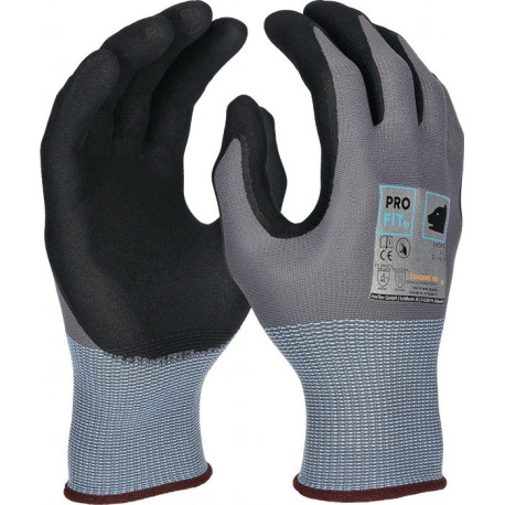 Gant EXTRA taille 9 gris/noir EN 388/EN 407 PSA II PRO FIT (Par 12)