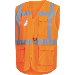 Gilet haute visibilité 7119 taille XXL jaune fluo EN ISO 13688/EN ISO 20471/EN 1149 NITRAS