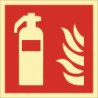 Symbole de protection incendie DIN EN ISO 7010 Extincteur L200xL200mm Ku. (Par. 10)