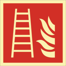 Symbole de protection incendie DIN EN ISO 7010 Feuille conductrice L148xL148mm (Par 10)