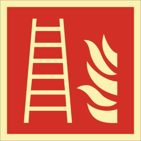 Symbole de protection incendie DIN EN ISO 7010 Feuille conductrice L148xL148mm (Par 10)