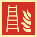 Symbole de protection incendie DIN EN ISO 7010 Feuille conductrice L148xL148mm (Par 10)