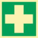 Panneau de secours ASR A1.3/DIN EN ISO 7010/DIN 67510 L148xL148mm Film de premiers secours (Par 10)