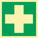 Panneau de secours ASR A1.3/DIN EN ISO 7010/DIN 67510 L148xL148mm Film de premiers secours (Par 10)