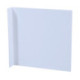Panneau drapeau L148xL148mm blanc vierge pour panneaux en aluminium Ku.