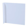 Panneau drapeau L148xL148mm blanc vierge pour panneaux en aluminium Ku.