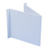 Panneau d'angle L148xL148mm vierge blanc pour panneaux en aluminium Ku.