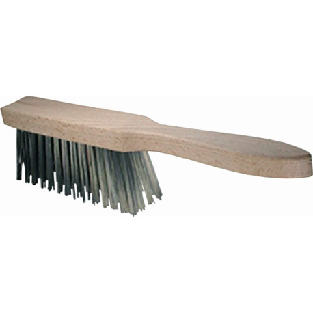 Brosse à main en fil d'acier L.310mm en fonte d'acier 4 rangs OSBORN