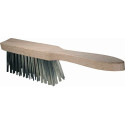 Brosse à main en fil d'acier L.310mm en fonte d'acier 4 rangs OSBORN