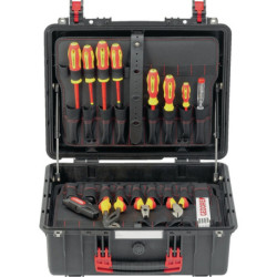 Mallette à outils d'électricien R21652089 88 pièces GEDORE RED