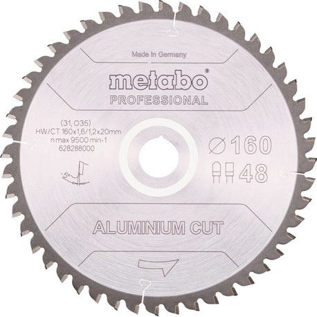 Lame de scie circulaire coupe aluminium professionnelle D216x2,2/1,8xB30mm Z.58 FZ/TZ 5Gr. négatif