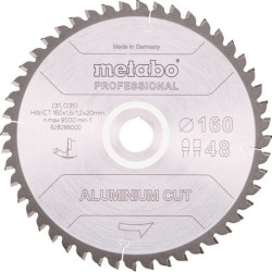 Lame de scie circulaire coupe aluminium professionnelle D254x2,4/2,0xB30mm Z.72 FZ/TZ 5Gr. négatif