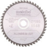 Lame de scie circulaire coupe aluminium professionnelle D254x2,4/2,0xB30mm Z.72 FZ/TZ 5Gr. négatif
