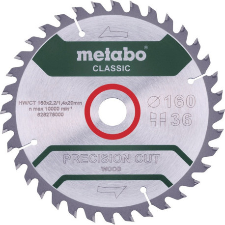 Lame de scie circulaire coupe de précision bois classique D254x2.4/1.6x30.mm dents 40 WZ 20 degrés