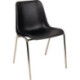 Chaise empilable noir STA chromé sans accoudoirs St.BMV (Par 4)