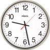 Radio-réveil radio-réveil Ku.argent mat D.250mm 1,5V chiffres