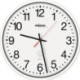 Horloge radio-réveil murale Ku.blanc D.300mm 1,5V chiffres
