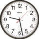 Horloge radio-réveil murale Ku.black D.300mm 1,5V chiffres