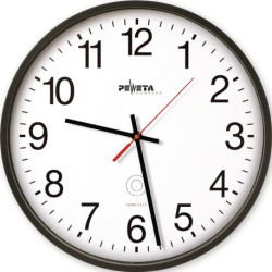 Horloge radio-réveil murale Ku.black D.300mm 1,5V chiffres