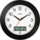 Horloge radio-réveil murale Ku.black D.300mm chiffres