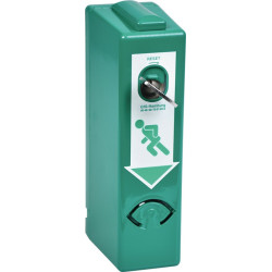 Protection de porte EH 990 000 PHZ avec 3 clés base laquée verte GFS