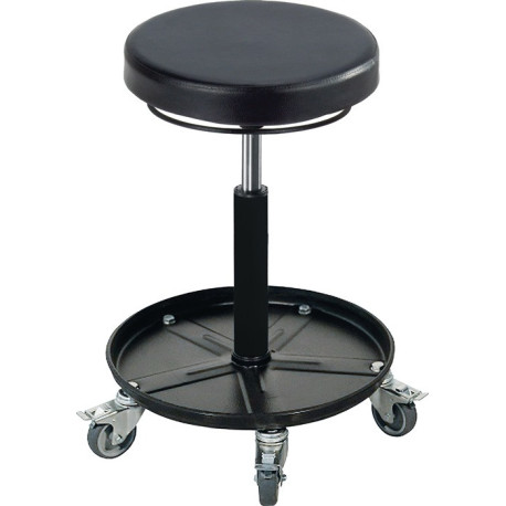 Tabouret de montage avec assise en mousse Rl.PU noire H.420-545mm MEY