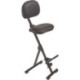 Assis debout AF-SR-KL-AH siège en cuir artificiel H.540-900mm STA cadre rabattable noir MEY