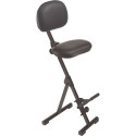 Assis debout AF-SR-KL-AH siège en cuir artificiel H.540-900mm STA cadre rabattable noir MEY