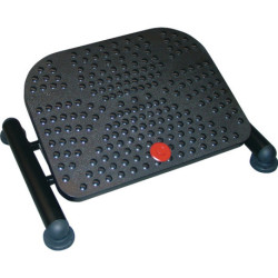 Repose-pieds Basic noir L500xP360xH320mm Réglage en hauteur 110-320mm