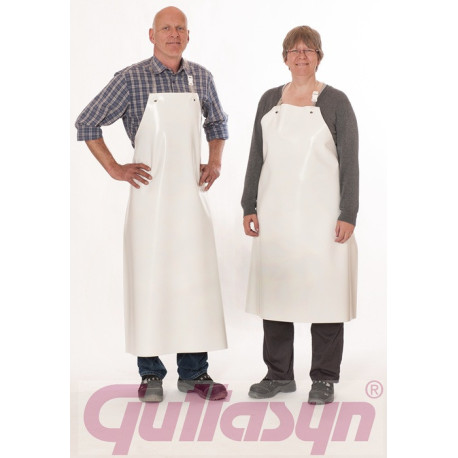Tablier acide PVC Guttasyn® FR5 L.env.120xL.env.90cm blanc GUTTASYN