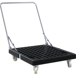 Plateau roulant ESB BASICline D.108mm 500kg L815mm l660mm PP avec support