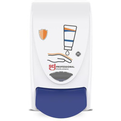 Distributeur protection cutanée H233xL115xP130ca.mm 1l blanc/bleu SC JOHNSON