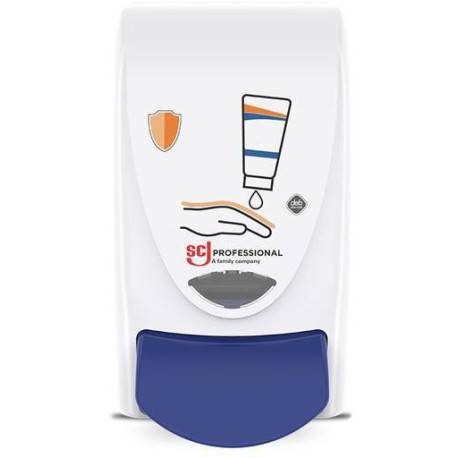 Distributeur protection cutanée H233xL115xP130ca.mm 1l blanc/bleu SC JOHNSON
