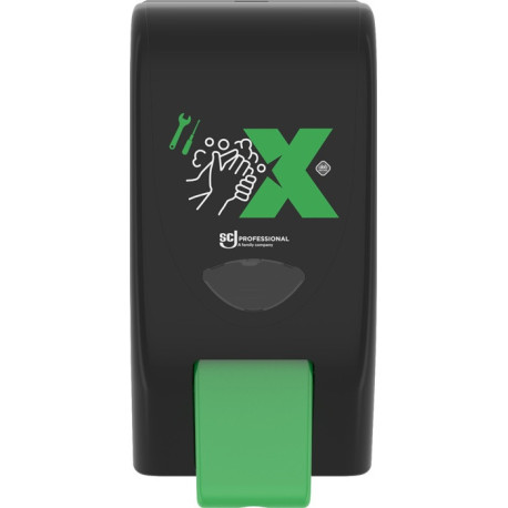 Distributeur Mousse Forte Nettoyante pour la Peau H350xL175xP170environmm 3,25l noir/vert